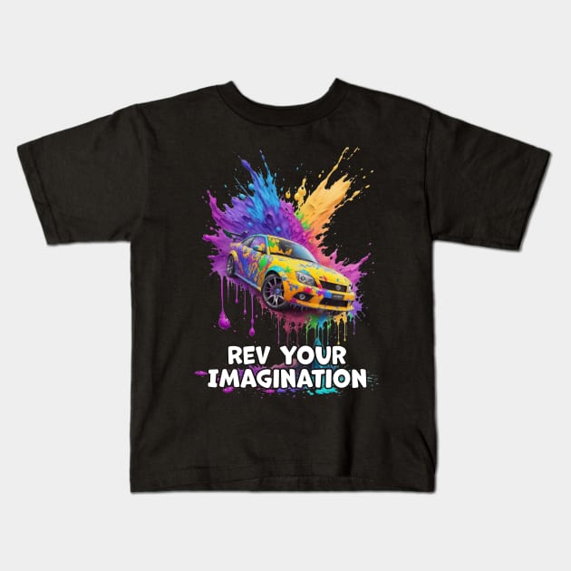 Chromatic Velocity: Ignite Your Imagination Kids T-Shirt by star trek fanart and more